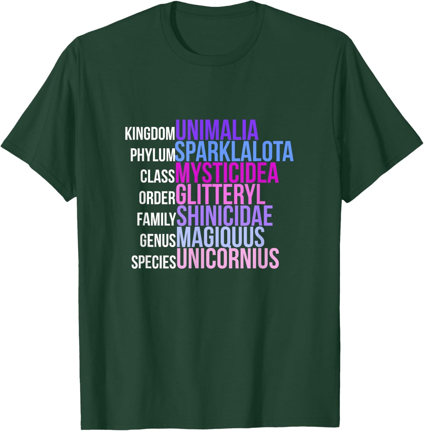Unicorn Science - Magical Mystic Unicorn Biology T-Shirt - T-Shirt | Forest