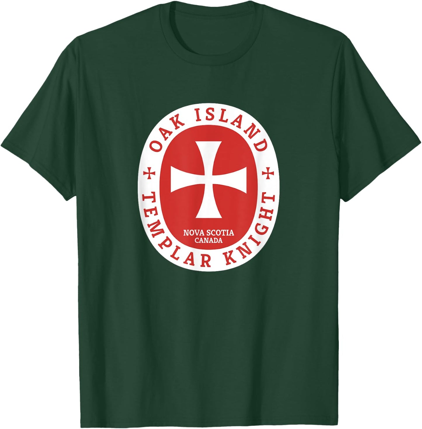 Oak Island Templar Knights Treasure Gift Shirt T-Shirt - T-Shirt | Forest