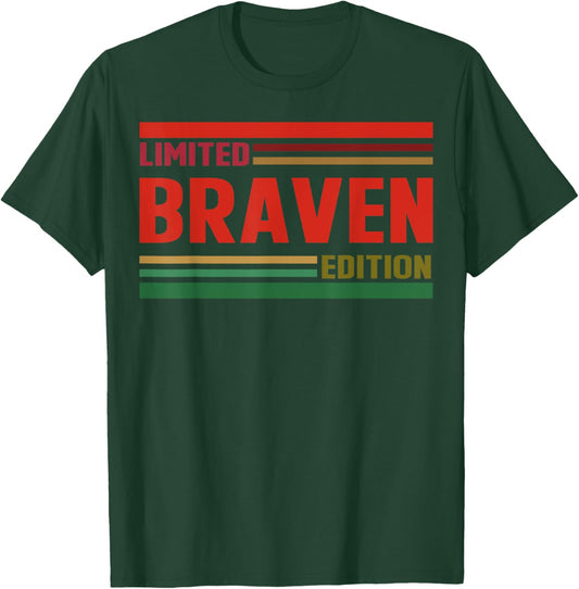 BRAVEN Limited Edition Shirt BRAVEN Name Personalized T-Shirt - T-Shirt | Forest