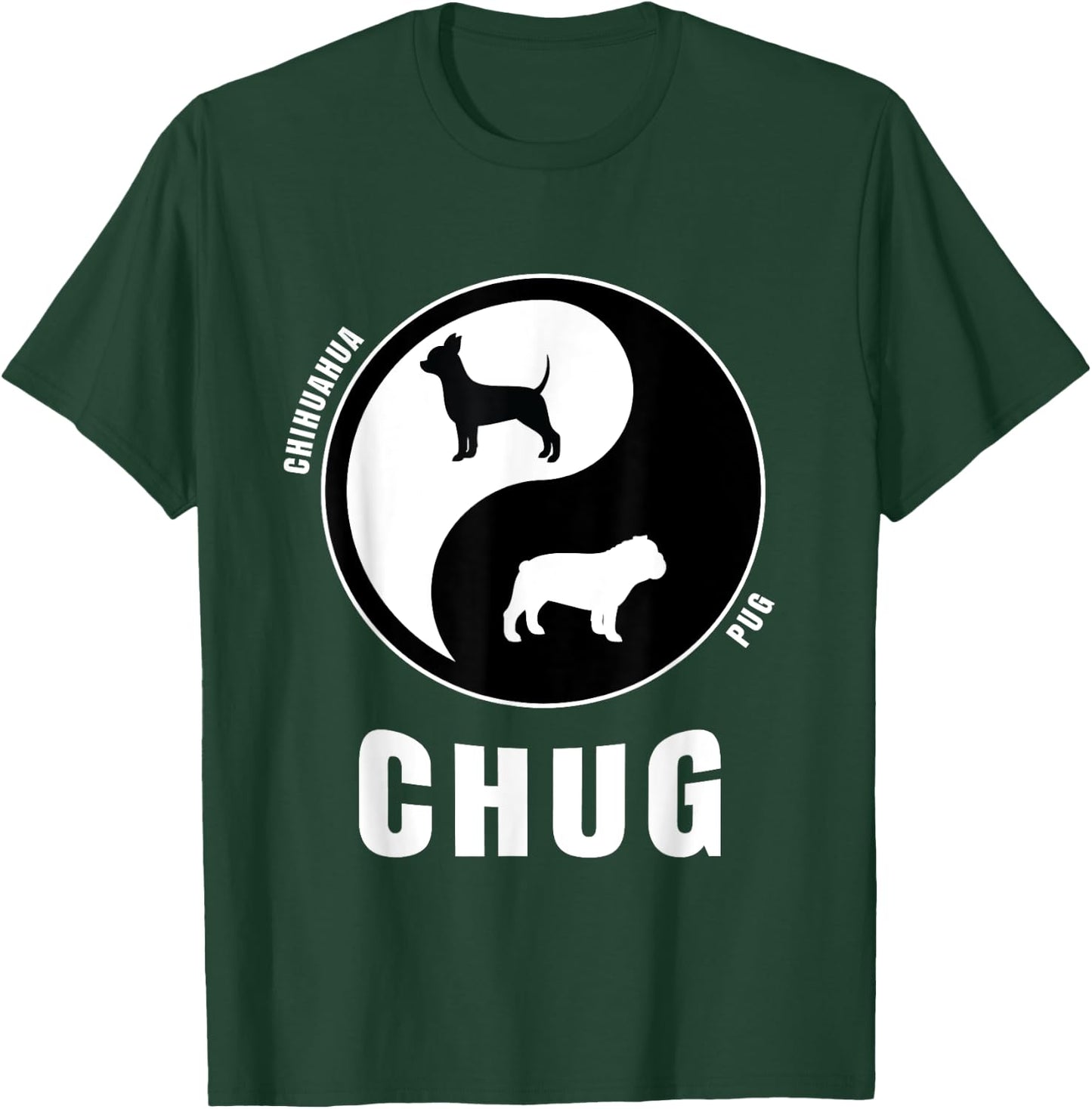 Chug Dog Shirts Adult Black Cotton Small Chug Dog Owners & Breeders T-Shirt - T-Shirt | Forest