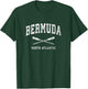 Bermuda Vintage Nautical Paddles Sports Oars T-Shirt - T-Shirt | Forest