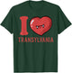 I Love Transylvania Funny Halloween T-Shirt - T-Shirt | Forest