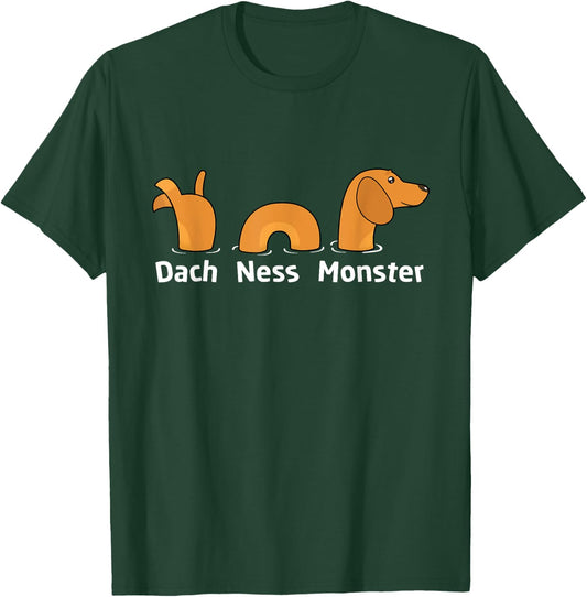 Funny Loch Ness Monster Dach Dachshund Shirt Gift Women T-Shirt - T-Shirt | Forest