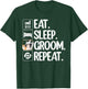 Cool Dog Groomer Women Pet Grooming Puppy Dog Lover T-Shirt - T-Shirt | Forest