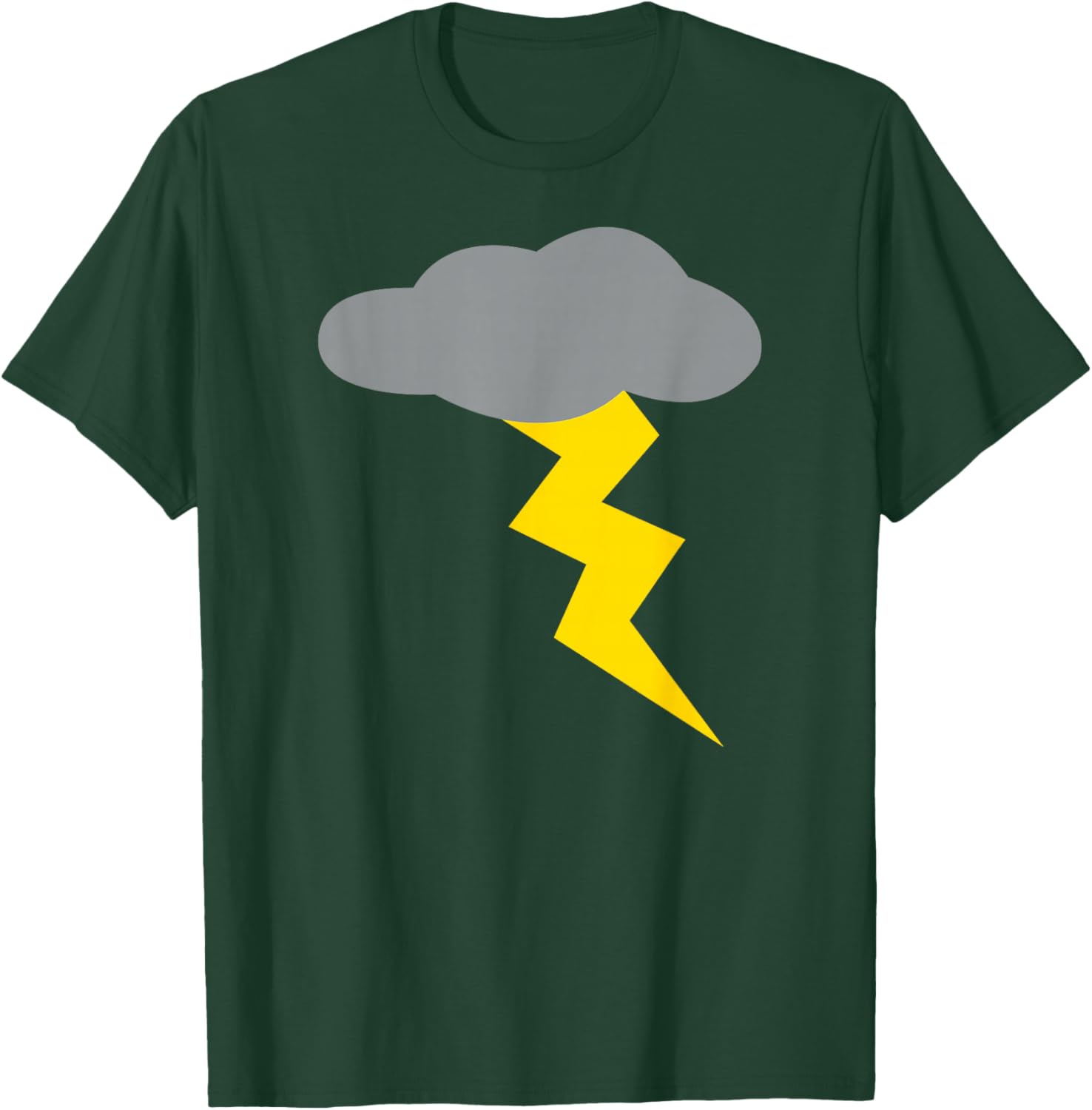 Thunder Cloud With Lighting T-Shirt - T-Shirt | Forest