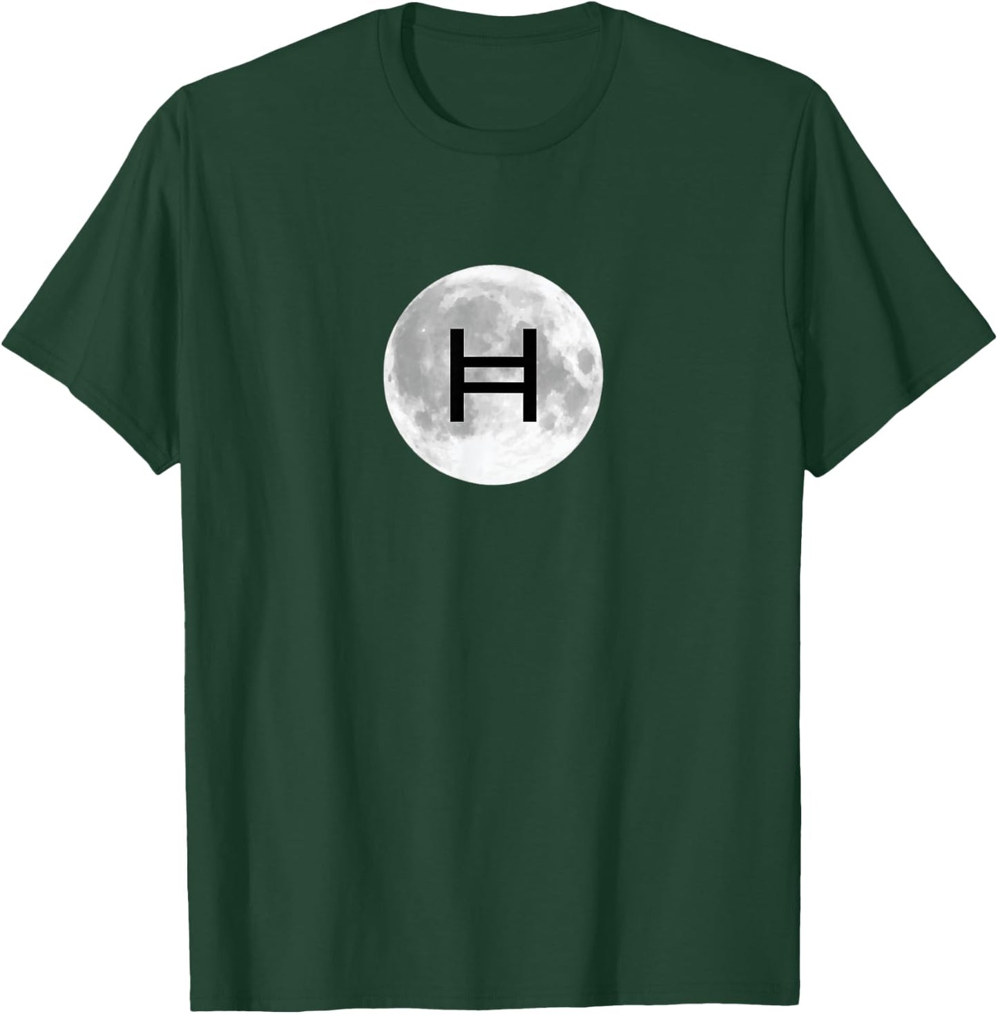 Hedera Hbar Moon Crypto T-Shirt - T-Shirt | Forest
