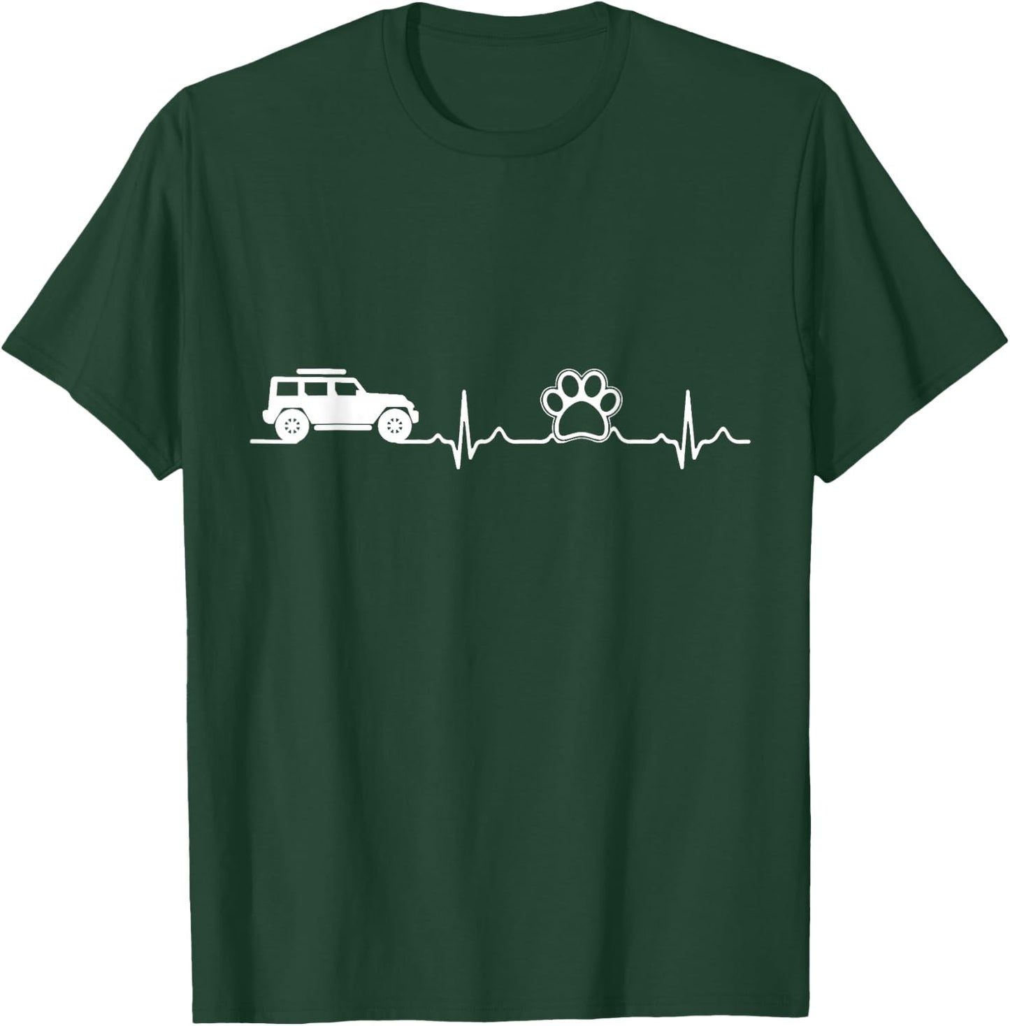 Offroad Driving and Dogs Paw shirt Woman, 4x4 4WD T-Shirt - T-Shirt | Forest
