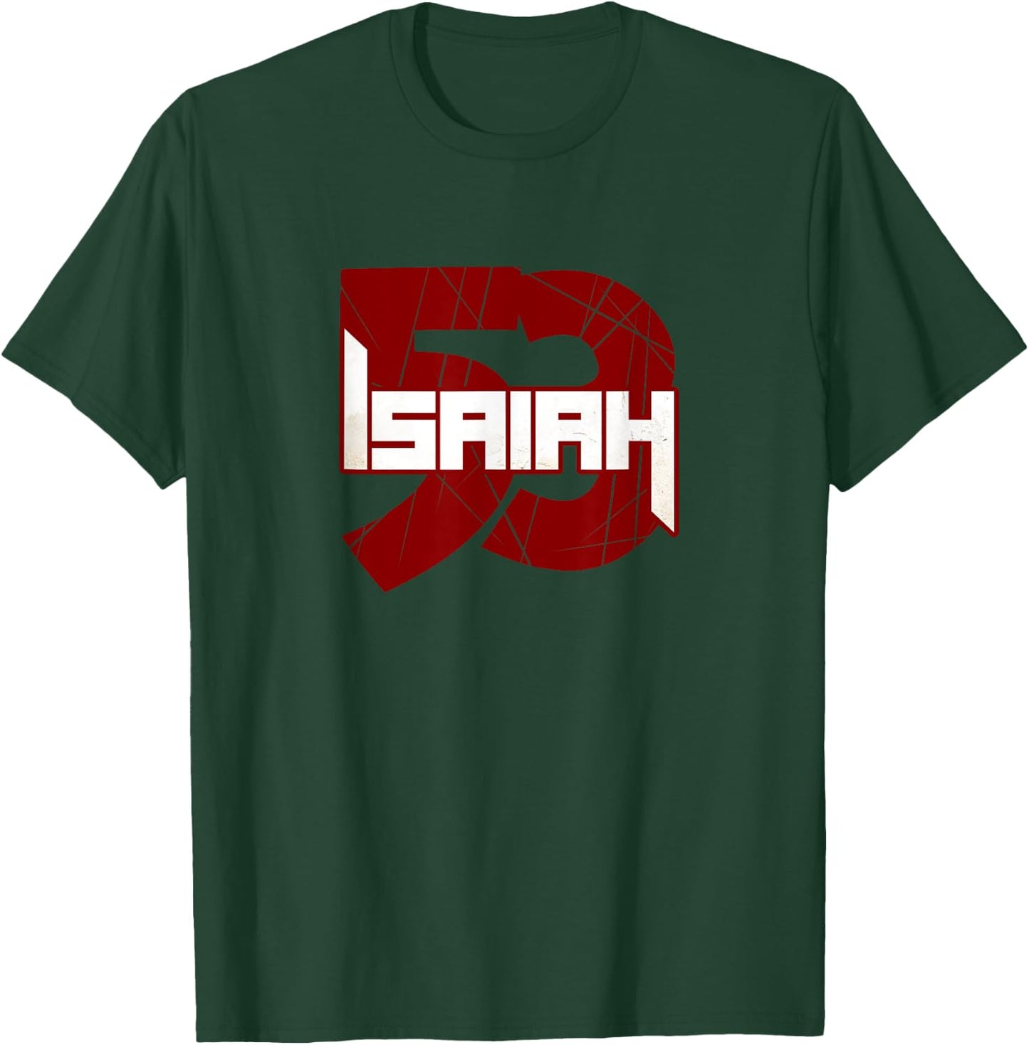 Christian Isaiah Commentary Bible Verse Jesus Isaiah 53 Men T-Shirt - T-Shirt | Forest