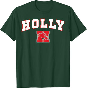 Holly High School Bronchos T-Shirt - T-Shirt | Forest