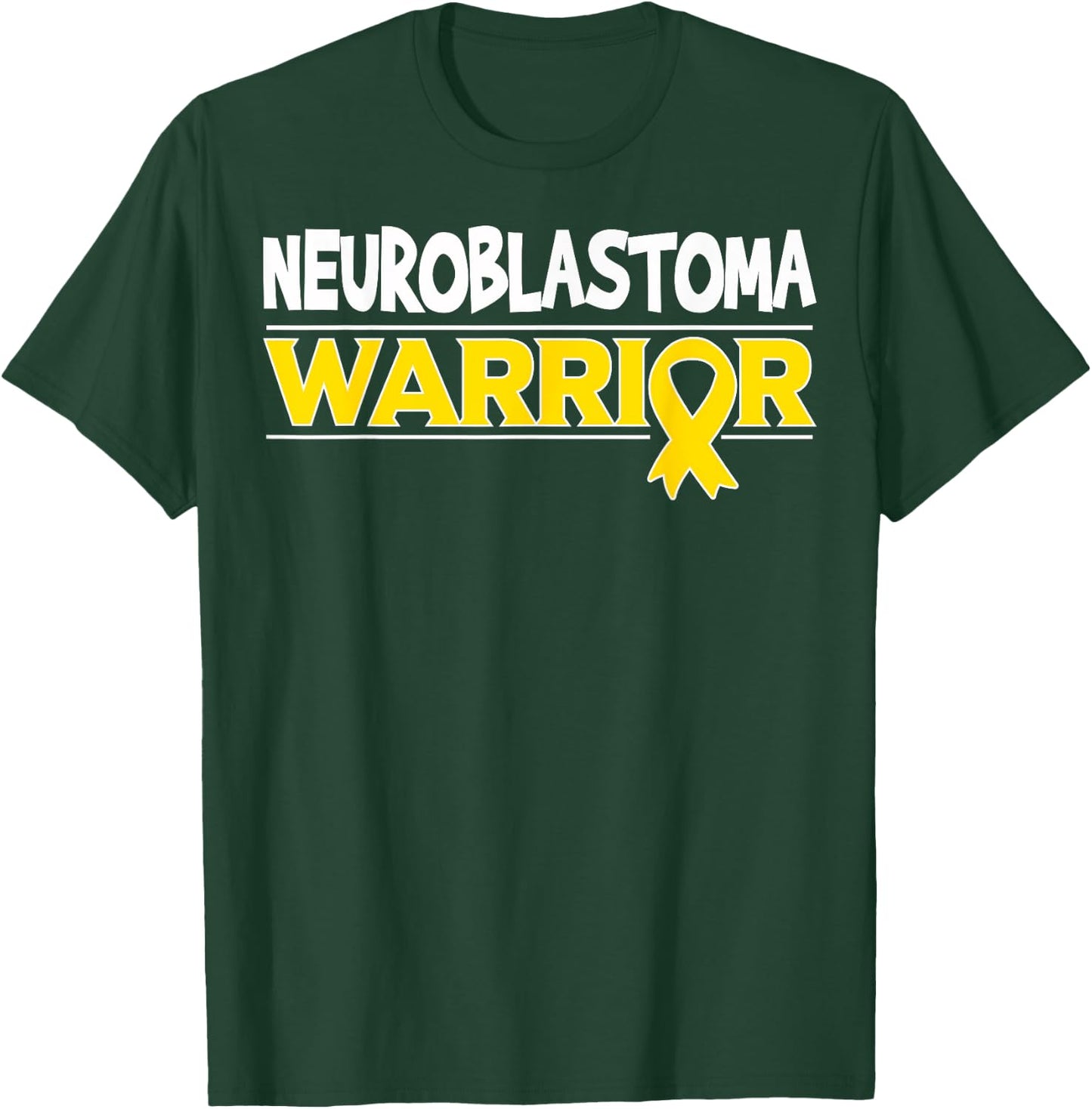 NB Awareness Ribbon - Neuroblastoma Warrior T-Shirt - T-Shirt | Forest