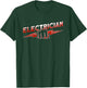 Funny Electrical Worker Skull USA Flag Electrician T-Shirt - T-Shirt | Forest
