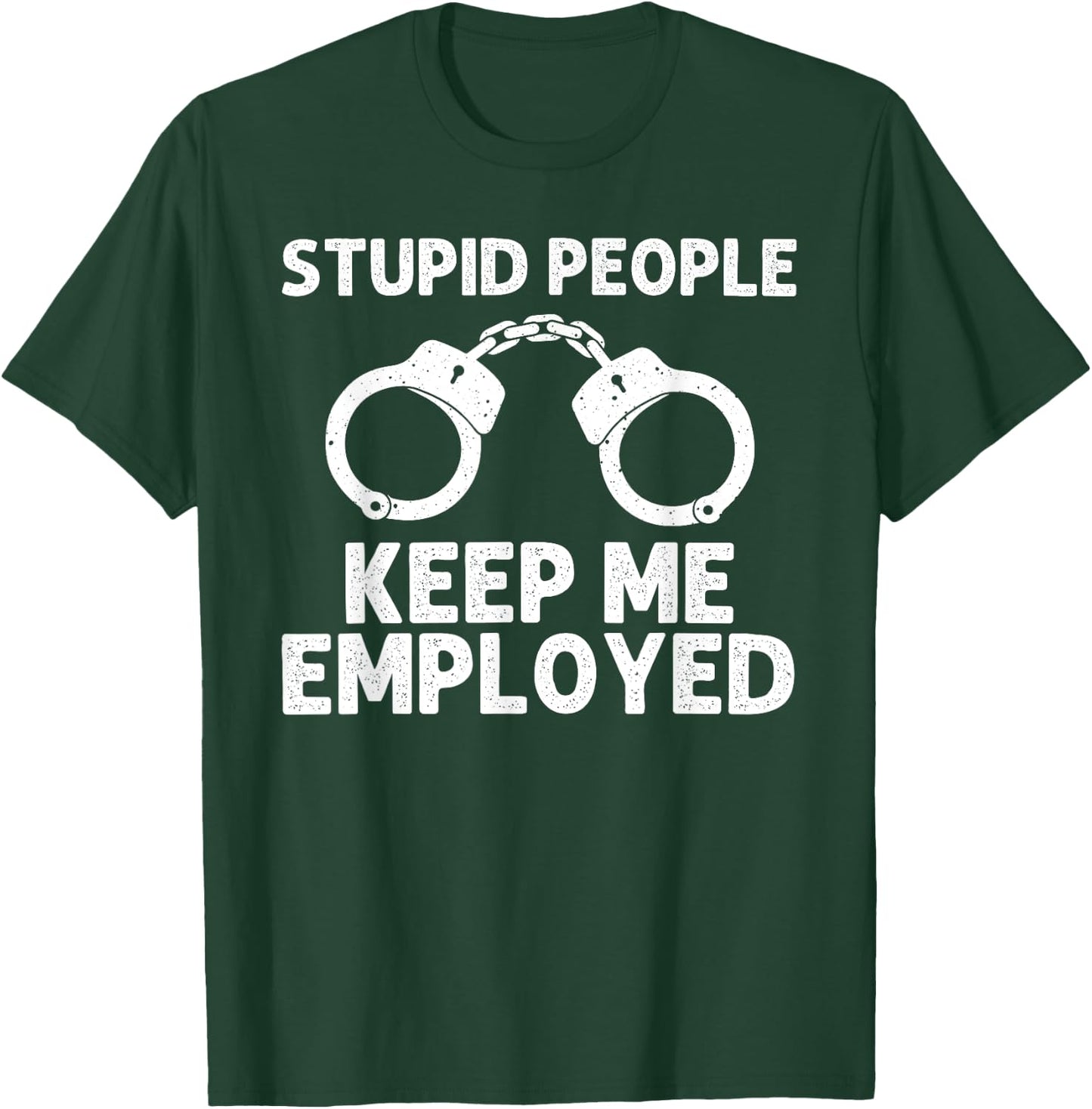 Funny Cop Design Women Police Officer Policeman Cop T-Shirt - T-Shirt | Forest