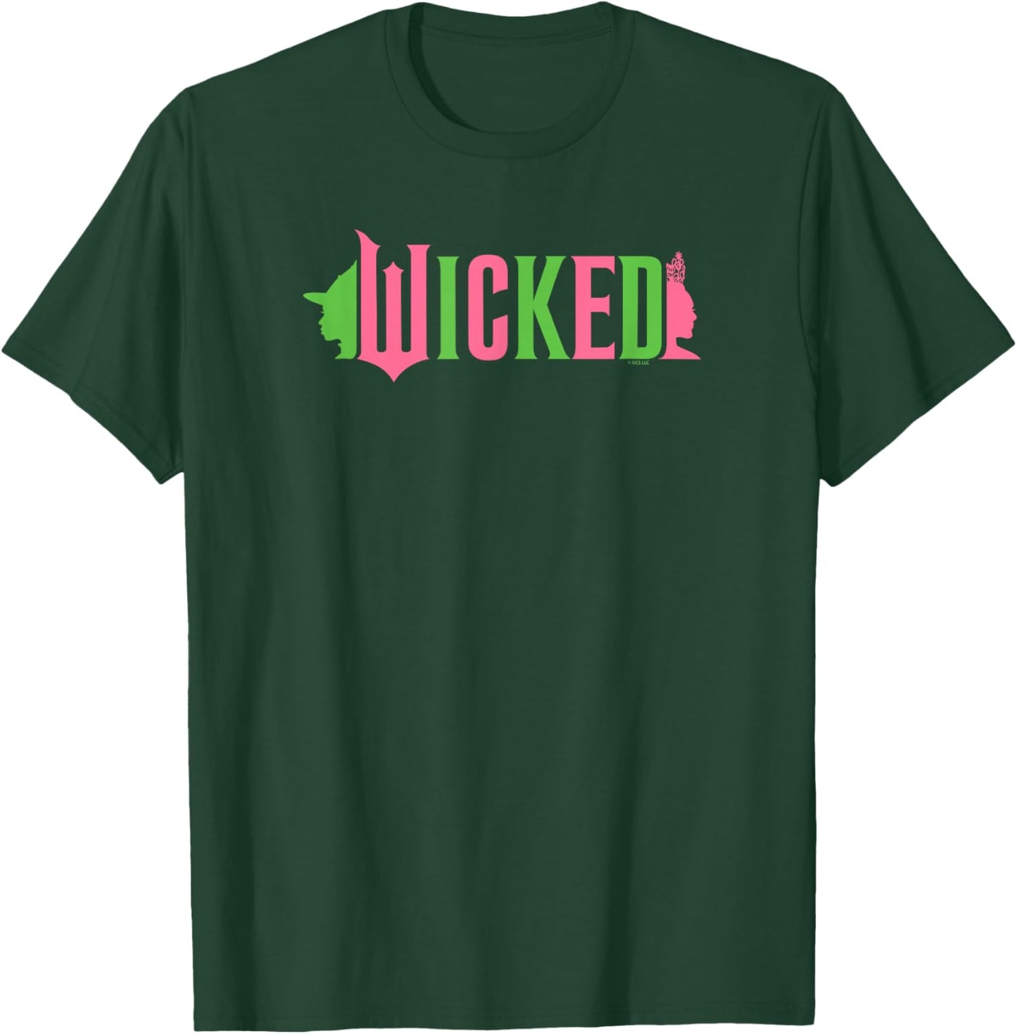 Wicked Pink & Green , Black, S T-Shirt - T-Shirt | Forest