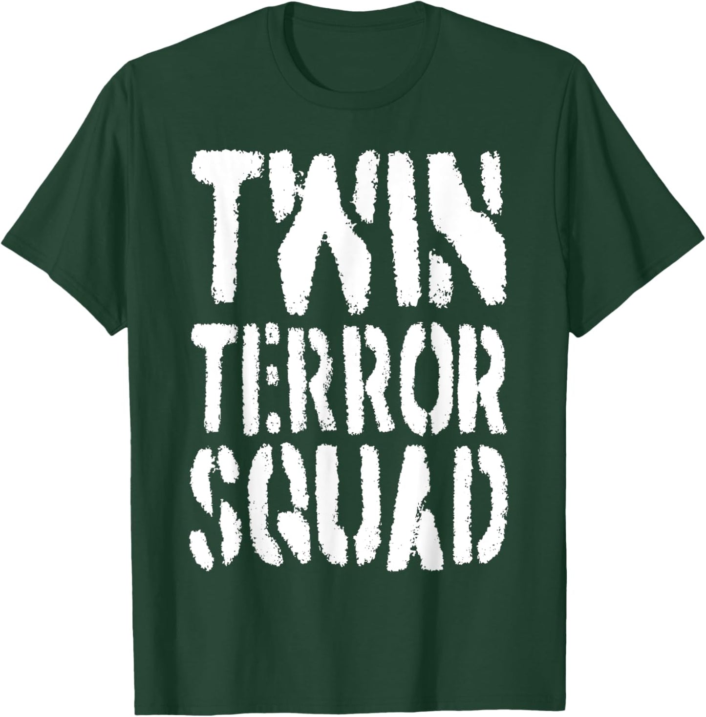Funny Twin Terror Squad T-Shirt - T-Shirt | Forest