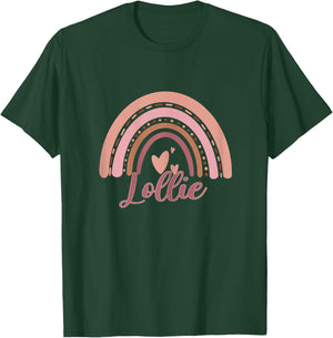 Cute Lollie Rainbow Grandma Christmas Mother's day T-Shirt - T-Shirt | Forest