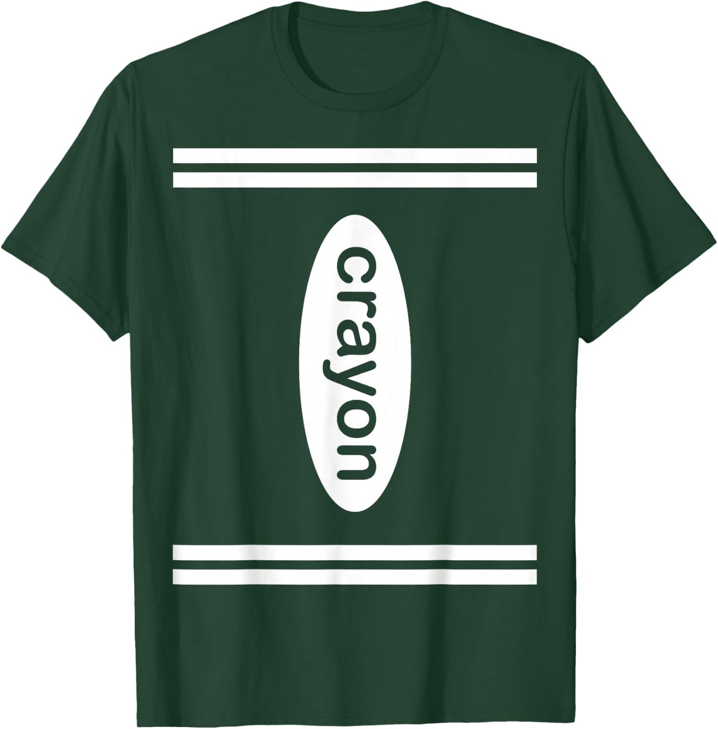 Crayon Halloween Costume, Dark Color Crayon Box Lover T-Shirt - T-Shirt | Forest