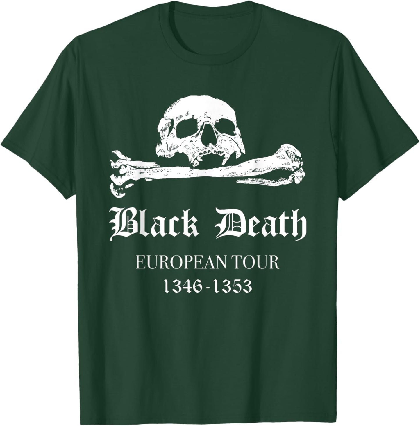 Plague Mask Doctor Plague Black Death European Tour T-Shirt - T-Shirt | Forest