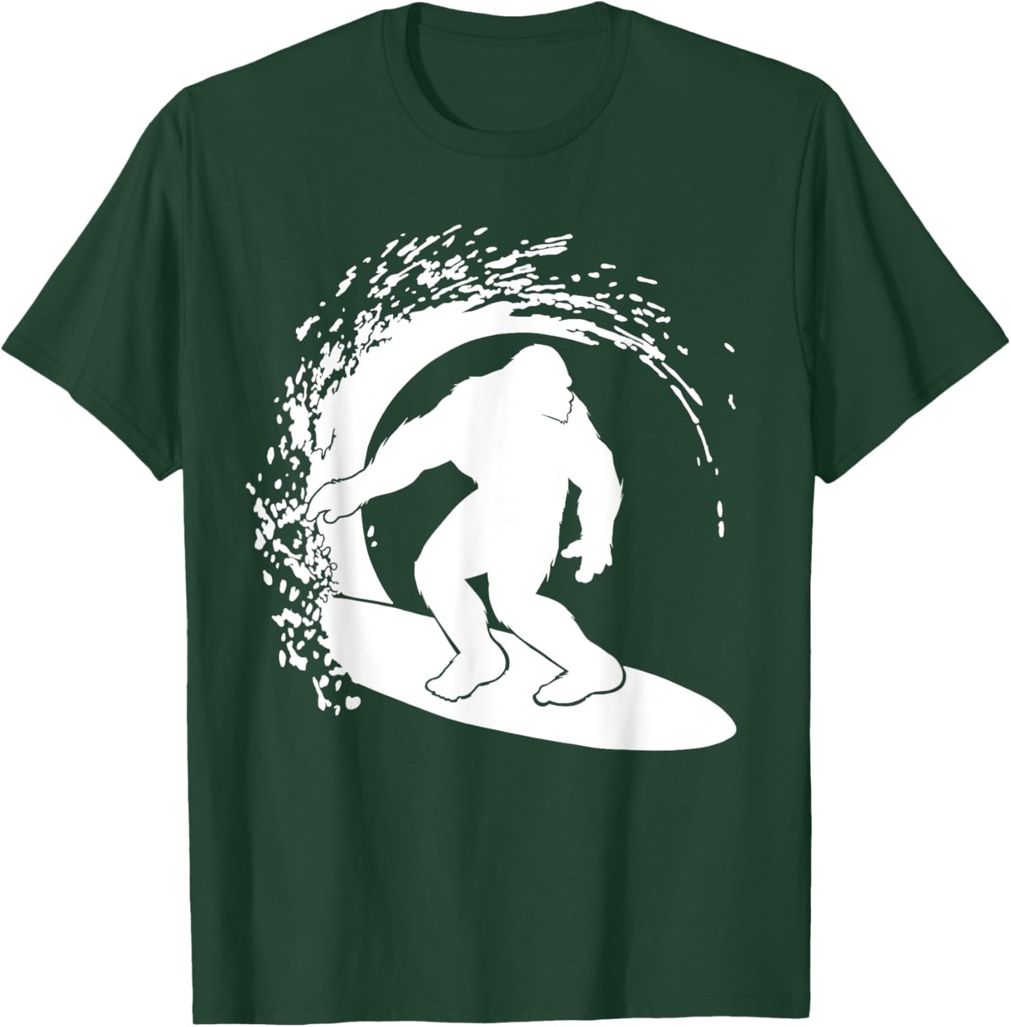 Bigfoot Surfing T-Shirt - T-Shirt | Forest