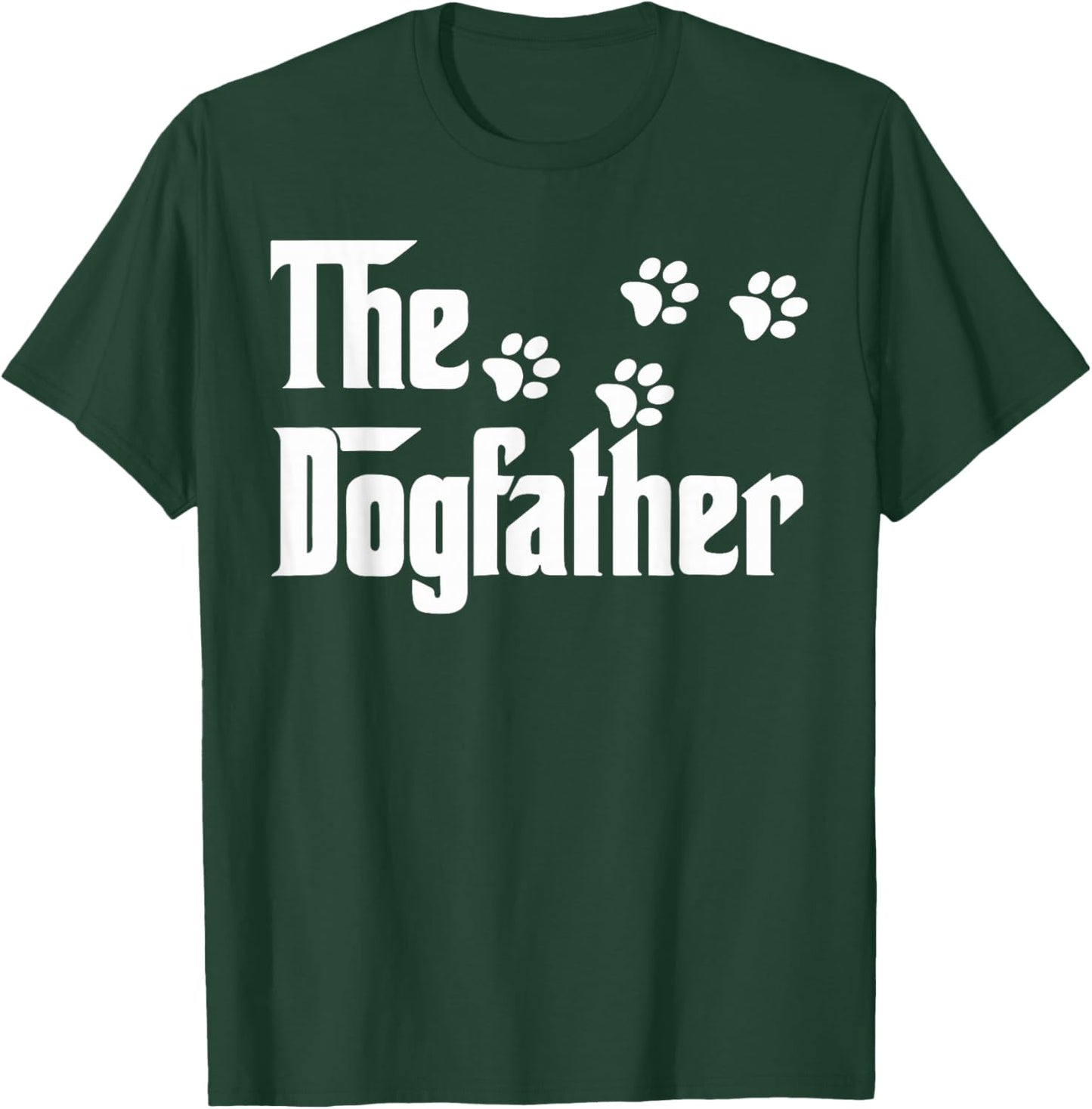 The Funny Father and Dog Lover Dogfather , Black, S T-Shirt - T-Shirt | Forest