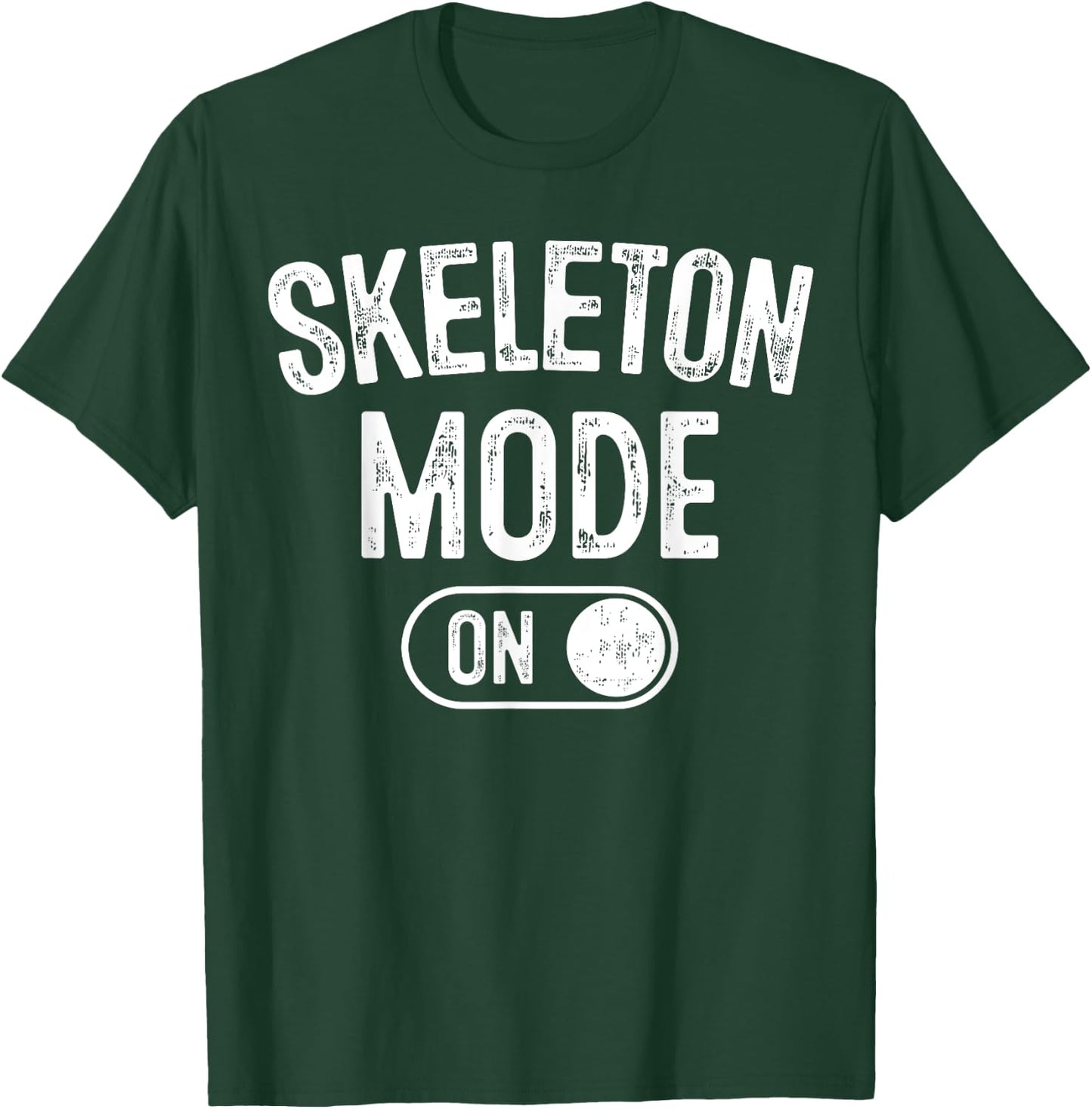 Skeleton Mode On Costume Funny Anatomy Gift Goth T-Shirt - T-Shirt | Forest