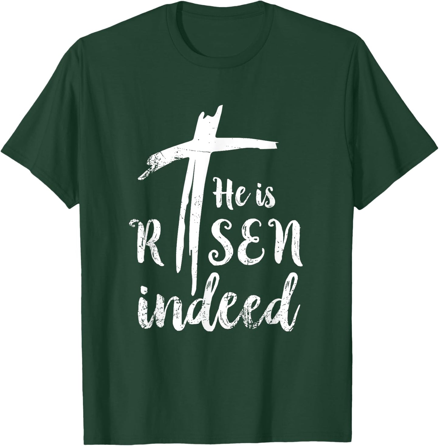 He is Risen Hallelujah Easter Religious Christian Idea T-Shirt - T-Shirt | Forest