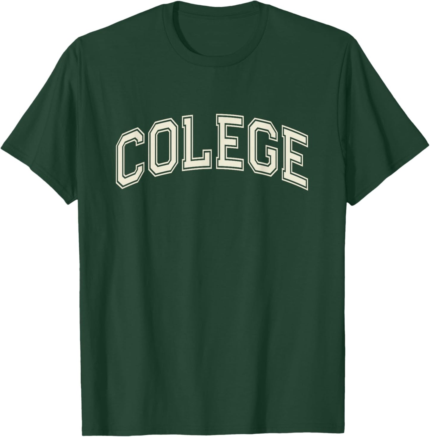 Funny COLLEGE Misspelled COLEGE University Graduation Gag T-Shirt - T-Shirt | Forest