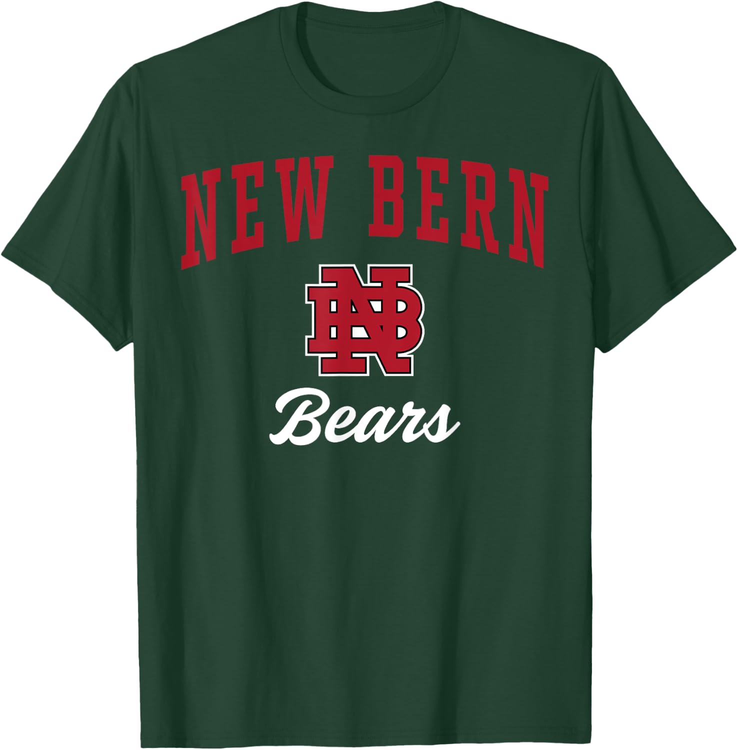 New Bern High School Bears C3 T-Shirt - T-Shirt | Forest