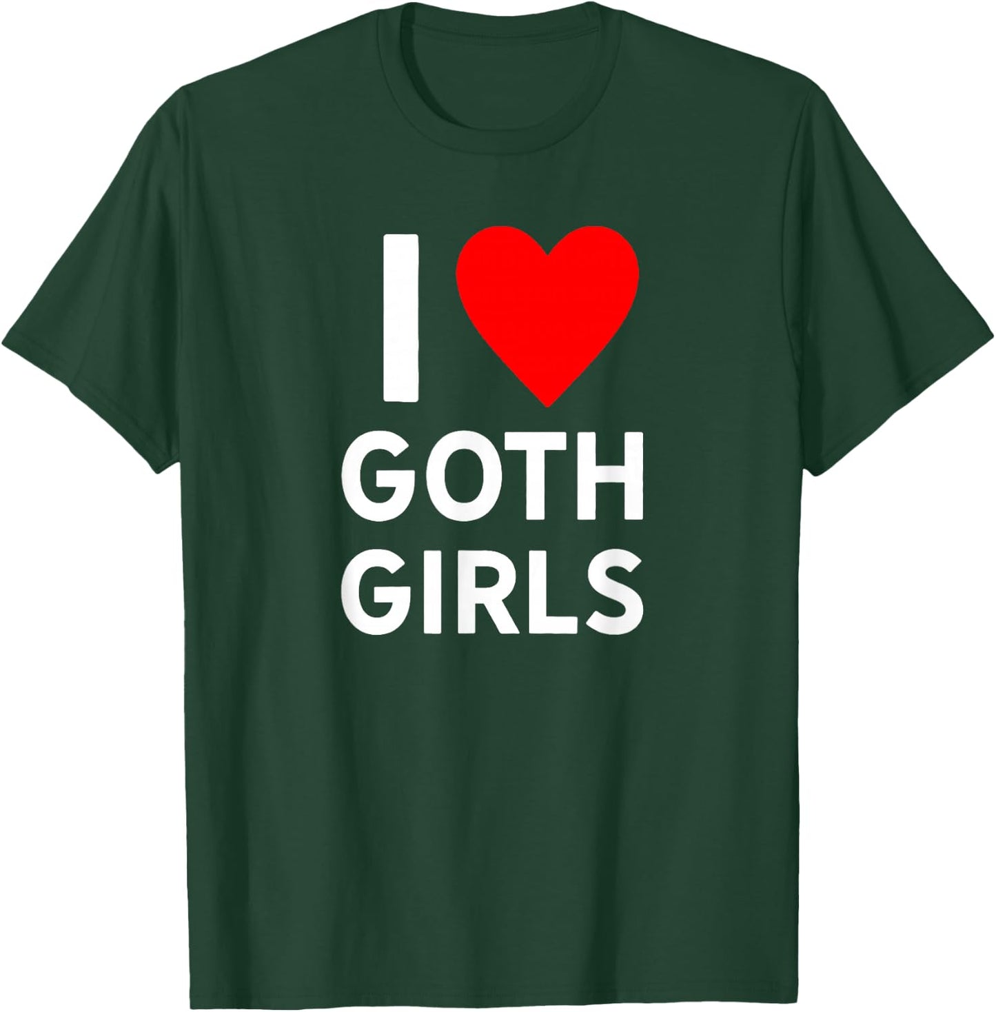 Love Goth Girls Heart Trendy Egirl Eboy GF Aesthetic Vibe T-Shirt - T-Shirt | Forest