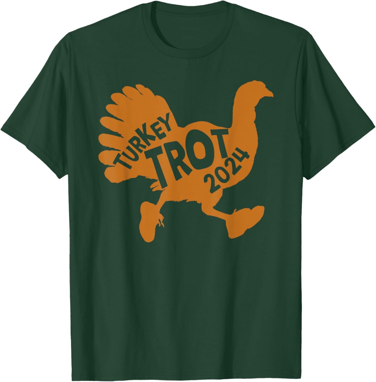 Turkey Trot Squad 2024 Funny Thanksgiving Day Run Matching T-Shirt - T-Shirt | Forest