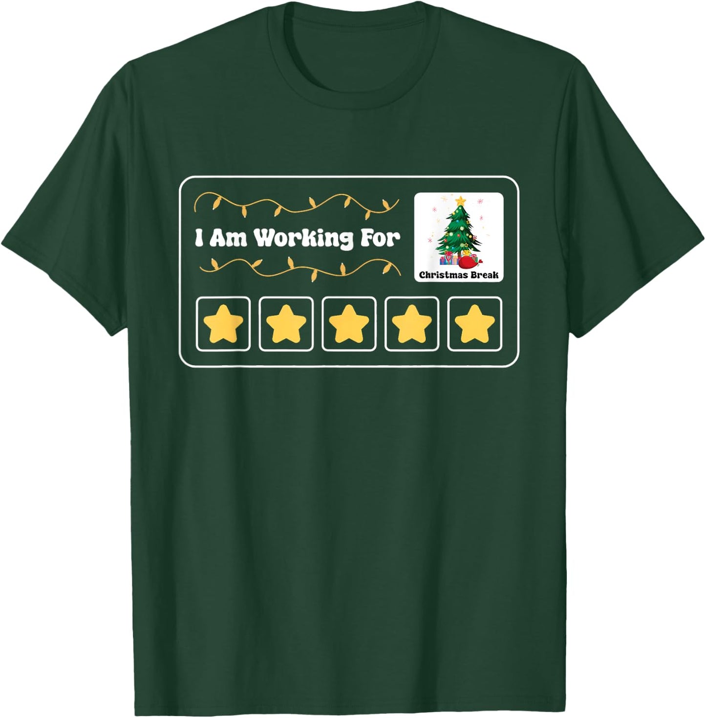 I'm Working For Christmas Break Special Education Teacher T-Shirt - T-Shirt | Forest