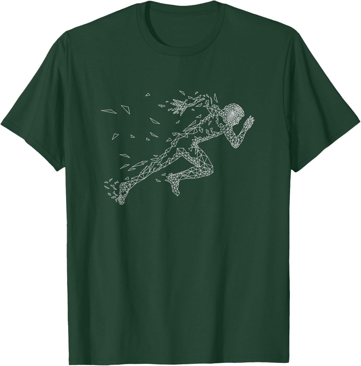 Sprinter Track and Field Runner Running Marathon T-Shirt - T-Shirt | Forest
