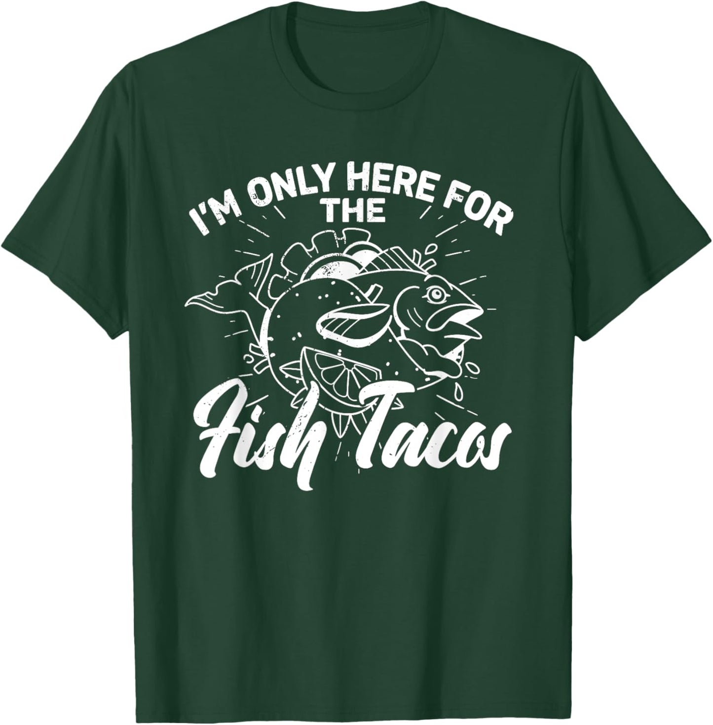 Fish taco Mexican tortilla recipe Baja California Mexico T-Shirt - T-Shirt | Forest
