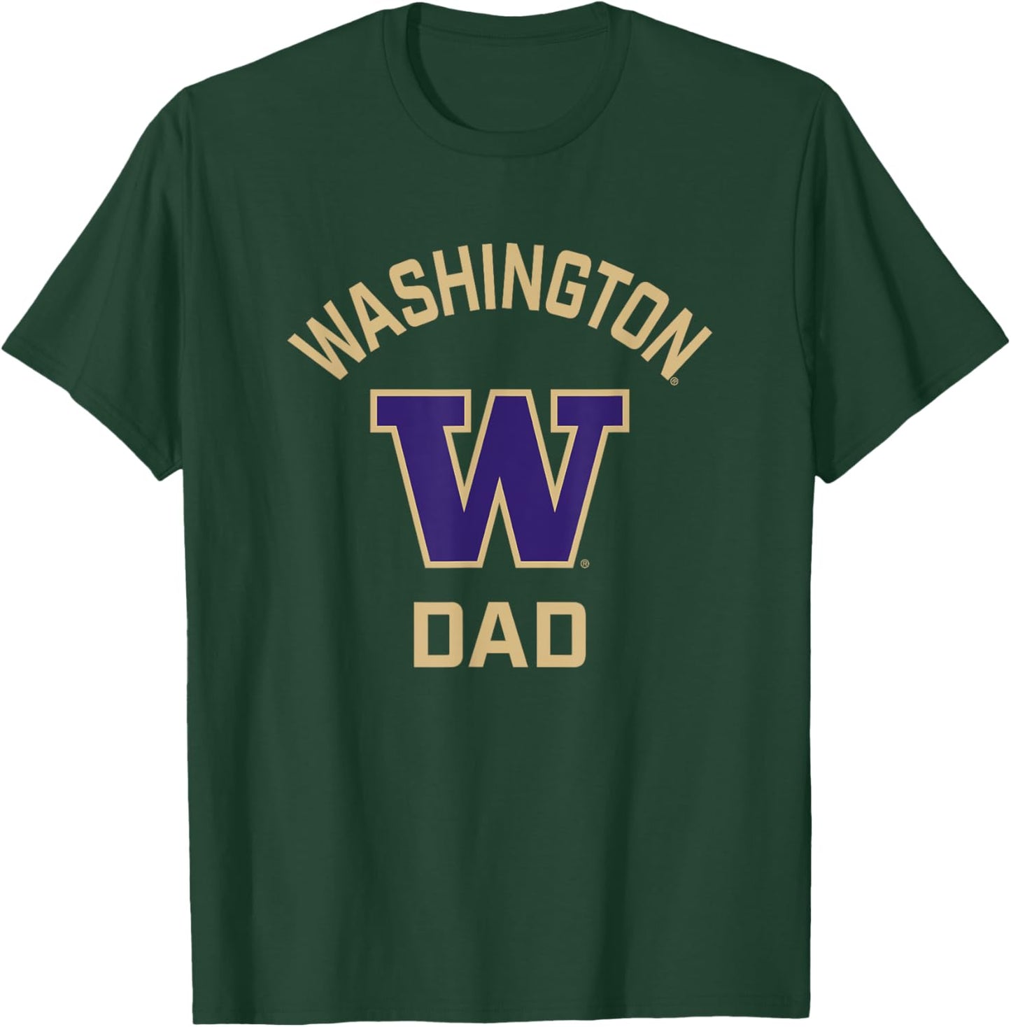 University of Washington Huskies Arched Dad T-Shirt - T-Shirt | Forest