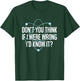 Don't You Think If I Were Wrong I'd Know It Engineering T-Shirt - T-Shirt | Forest