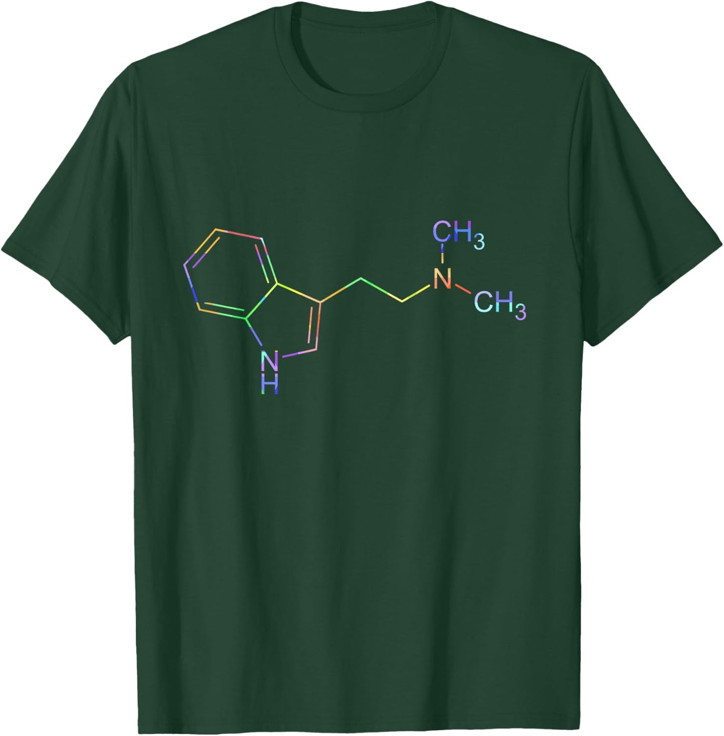 Blood Group DMT Molecule Ayahuasca DMT Molecule Structural Formula T-Shirt - T-Shirt | Forest