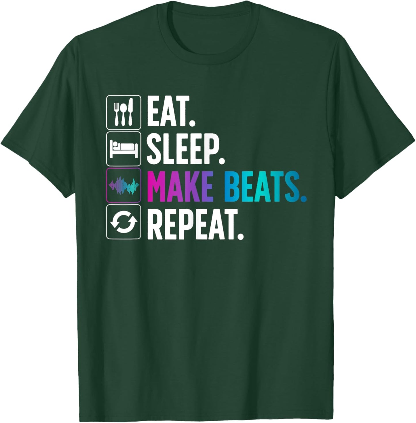 Cool Music Producer Women DJ Beatmaker EDM Musician T-Shirt - T-Shirt | Forest
