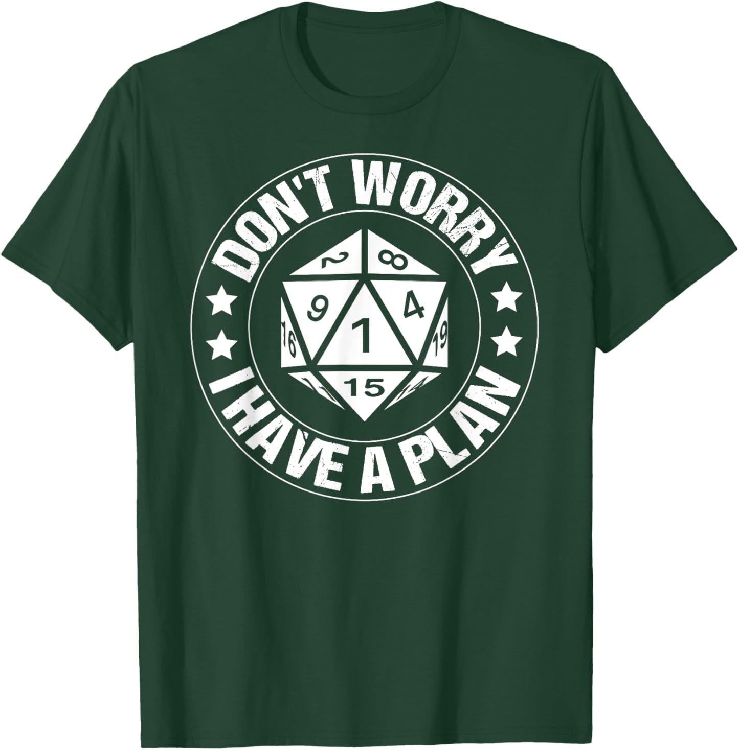 RPG Gamer Dont Worry I Have Plan Funny Men Boys Kids T-Shirt - T-Shirt | Forest