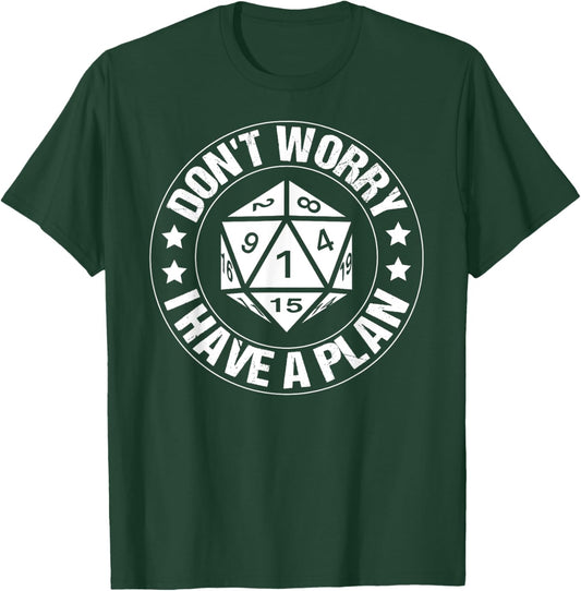 RPG Gamer Dont Worry I Have Plan Funny Men Boys Kids T-Shirt - T-Shirt | Forest