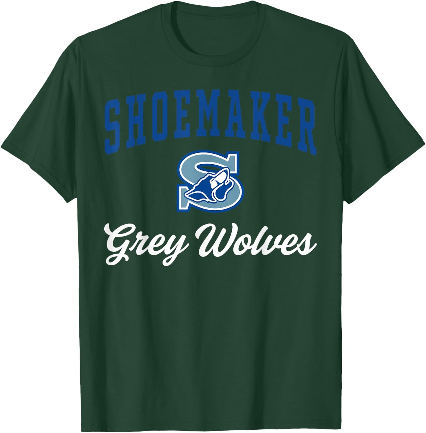 Shoemaker High School Grey Wolves C3 T-Shirt - T-Shirt | Forest