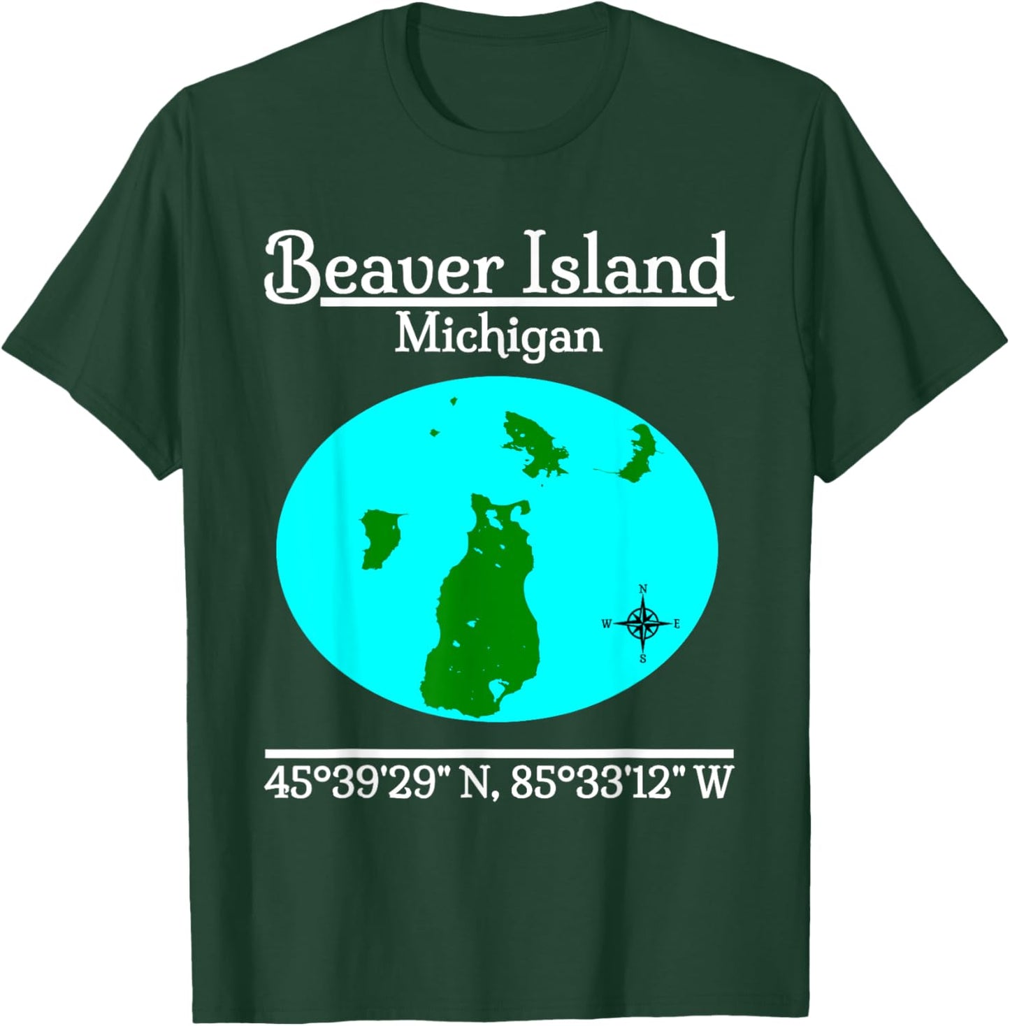 Beaver Island - Michigan T-Shirt - T-Shirt | Forest