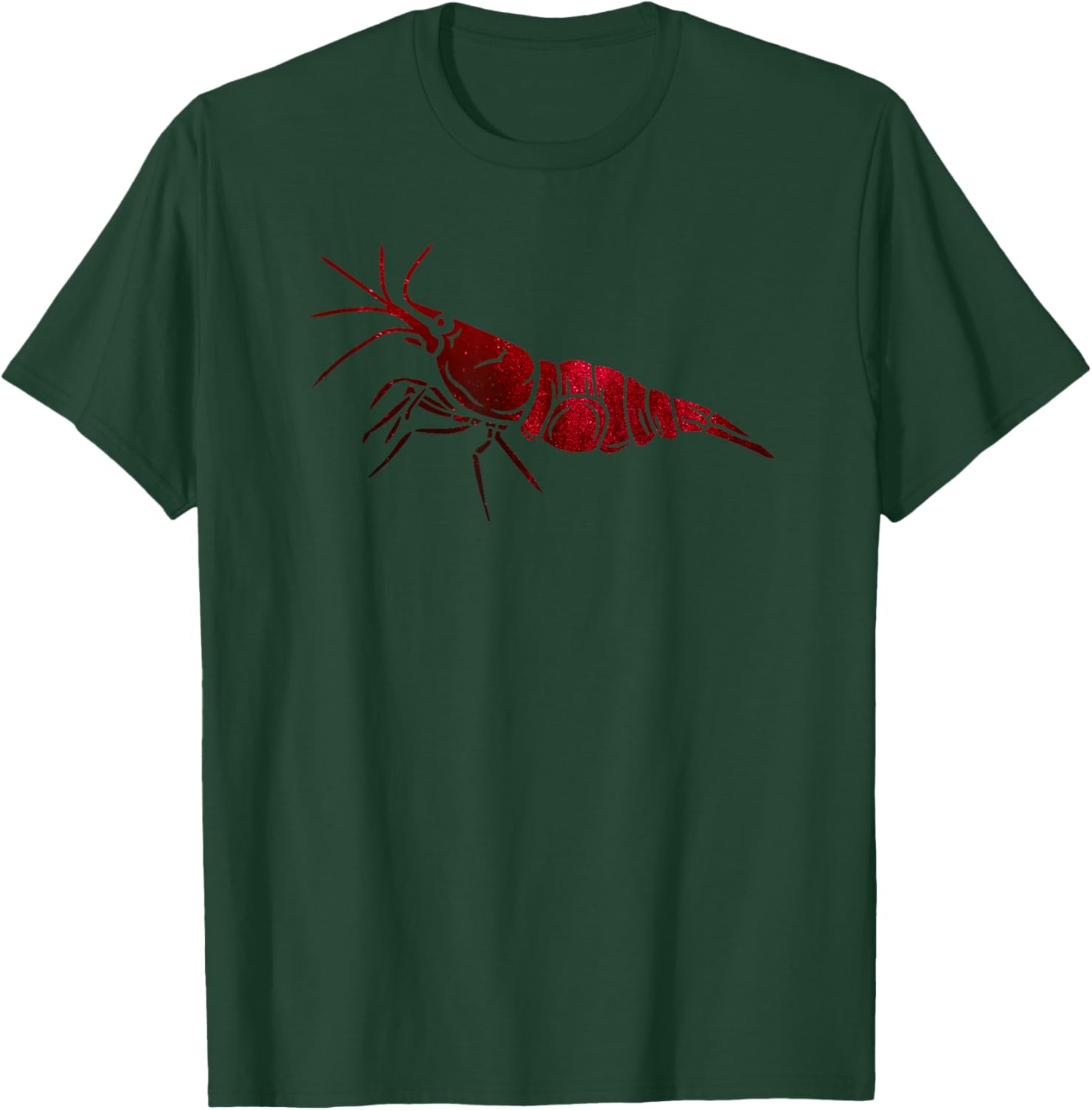 Dwarf Cherry Shrimp Neocaridina Aquarium Shrimp Keeper T-Shirt - T-Shirt | Forest