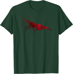 Dwarf Cherry Shrimp Neocaridina Aquarium Shrimp Keeper T-Shirt - T-Shirt | Forest