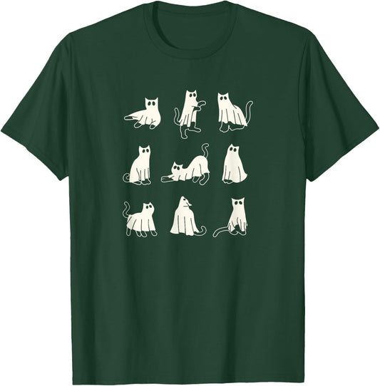 Funny Halloween Ghost Cats kids T-Shirt - T-Shirt | Forest
