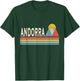 Retro style Andorra outdoors T-Shirt - T-Shirt | Forest