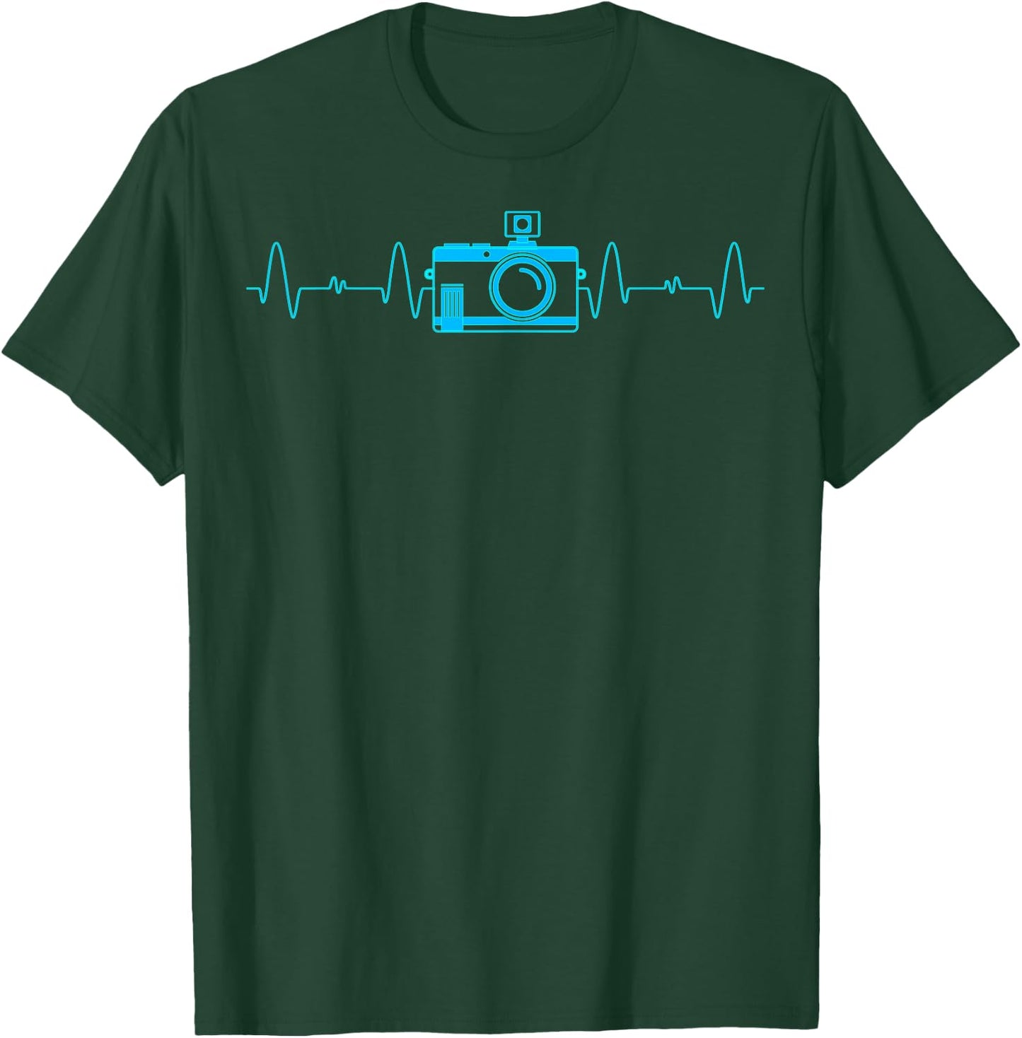 Photographers Heartbeat Camera Lovers T Shirt T-Shirt - T-Shirt | Forest