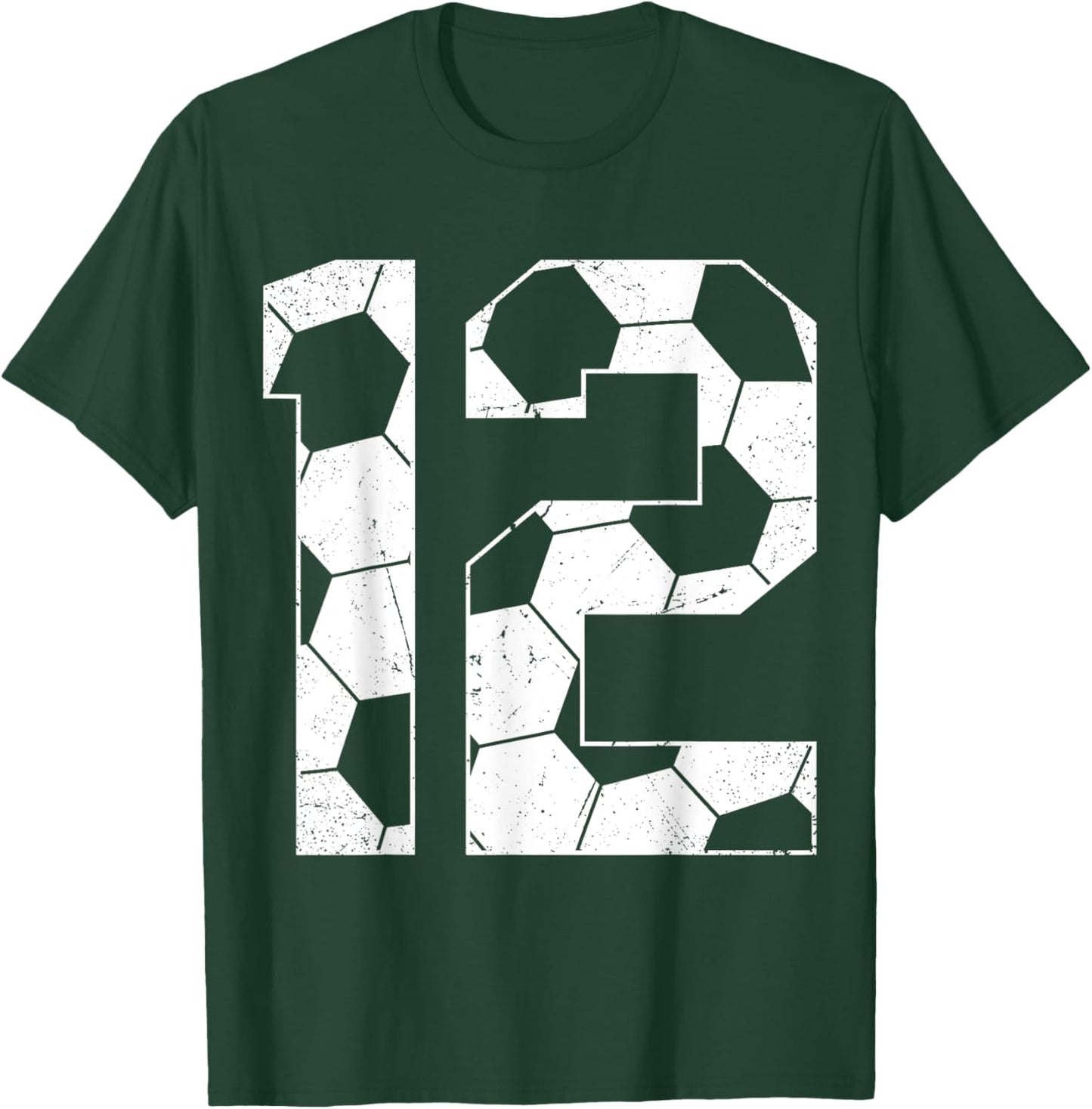 12th Birthday Boy Soccer Player Football 12 Years Old T-Shirt - T-Shirt | Forest