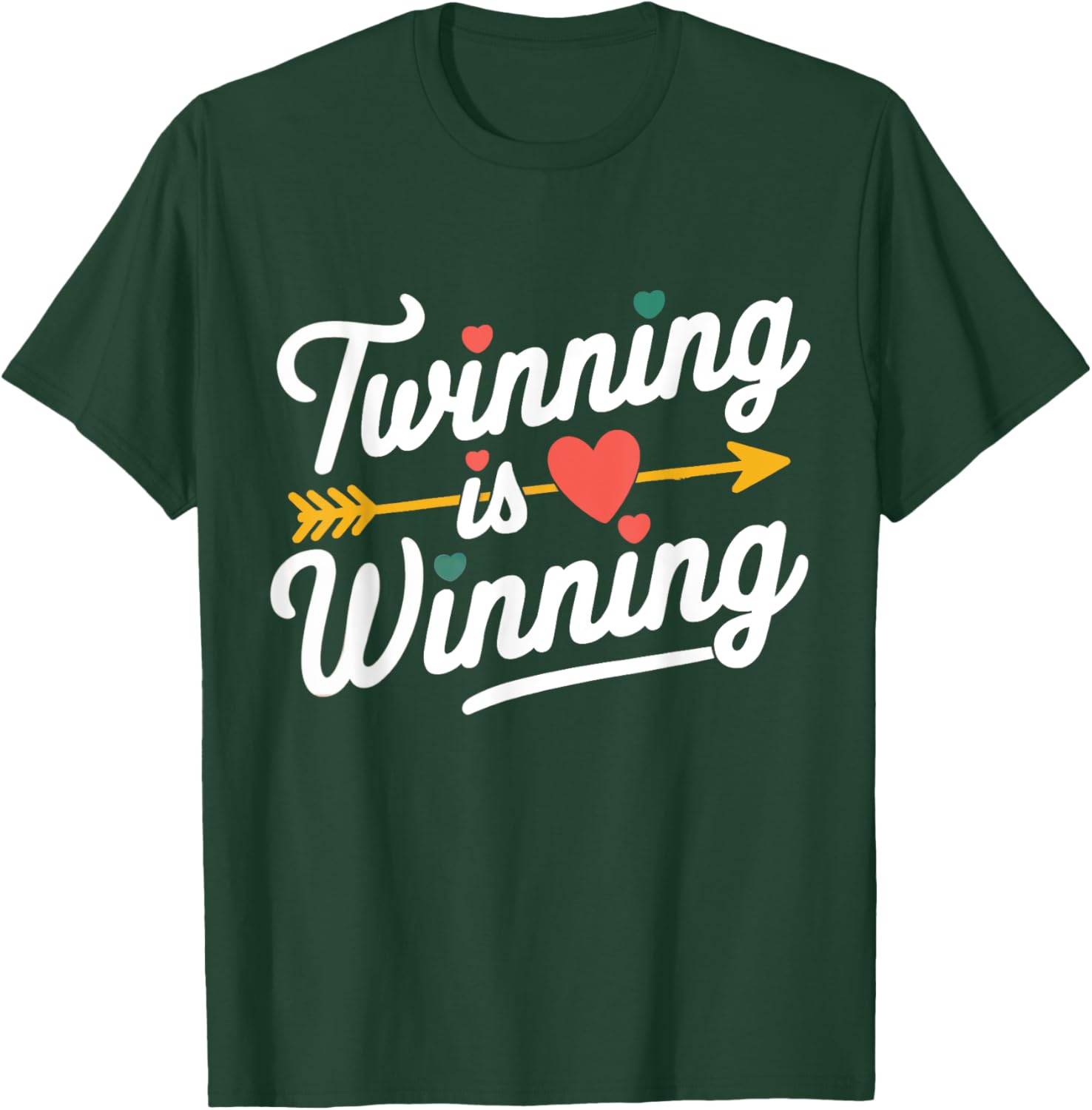 Twin Spirit Week Kid Arrow Teacher Squad Twinning is Winning T-Shirt - T-Shirt | Forest