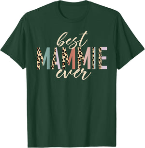 Best Mammie Ever Gifts Leopard Print Mother's Day T-Shirt - T-Shirt | Forest