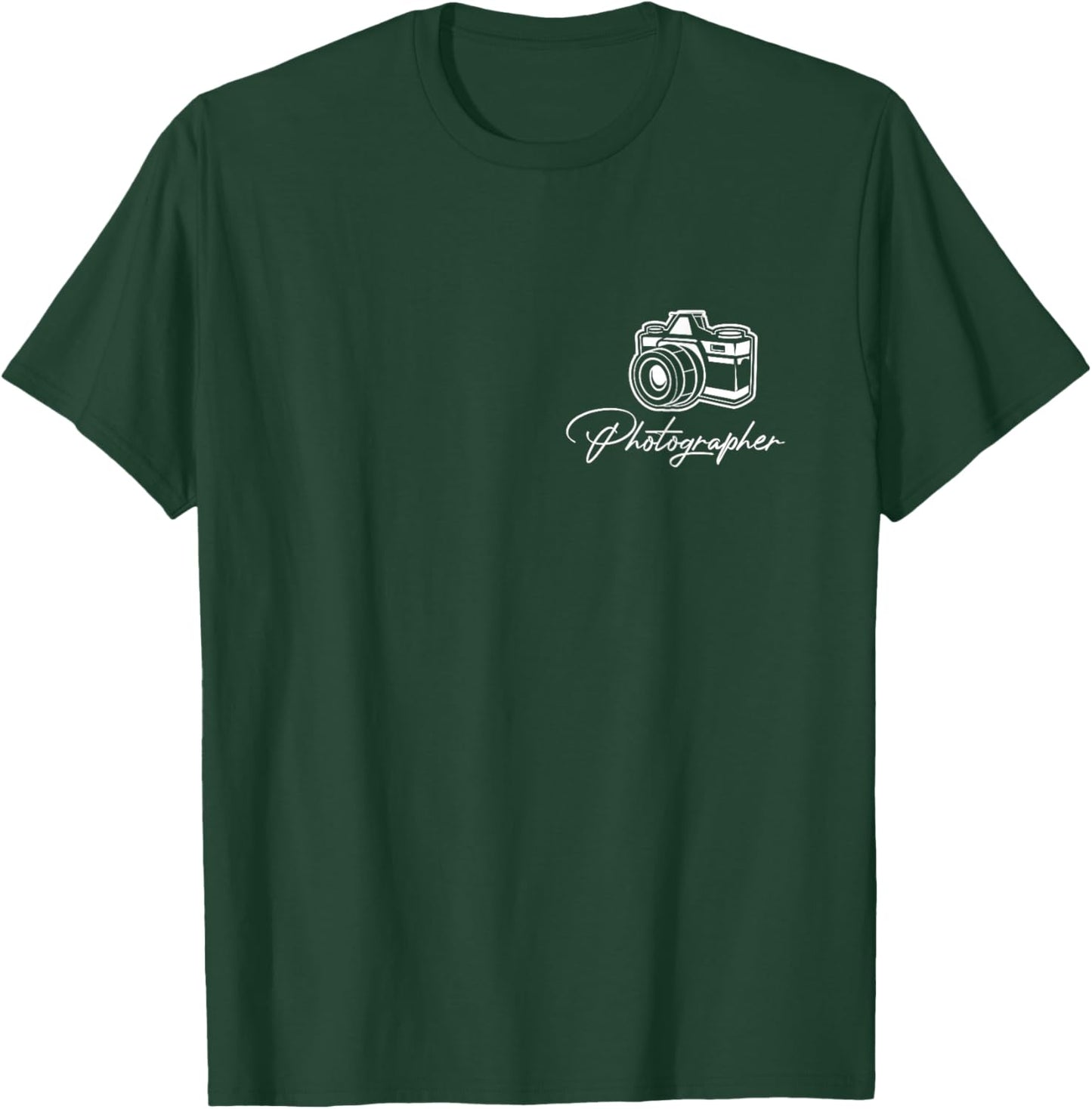 Camera Photographer Lens Cameraman Focus Photography T-Shirt - T-Shirt | Forest
