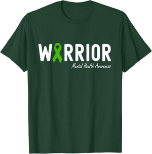 Mental Health Awareness Month Green Ribbon T-Shirt - T-Shirt | Forest